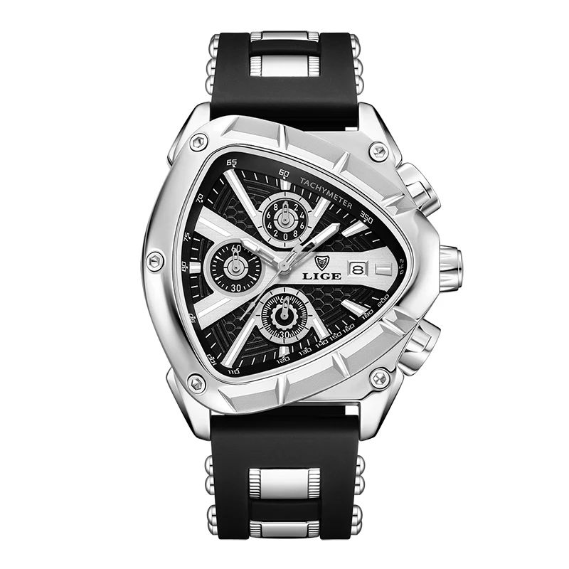 Luxury Waterproof Mens Quartz Watch with Large Dial