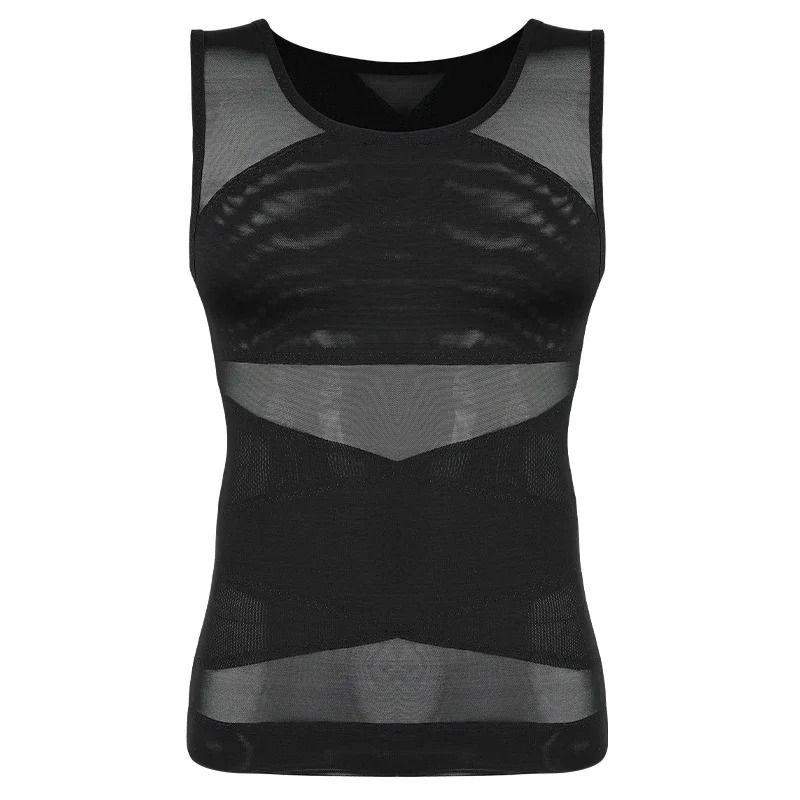 Mens Compression Slimming Body Shaper Vest