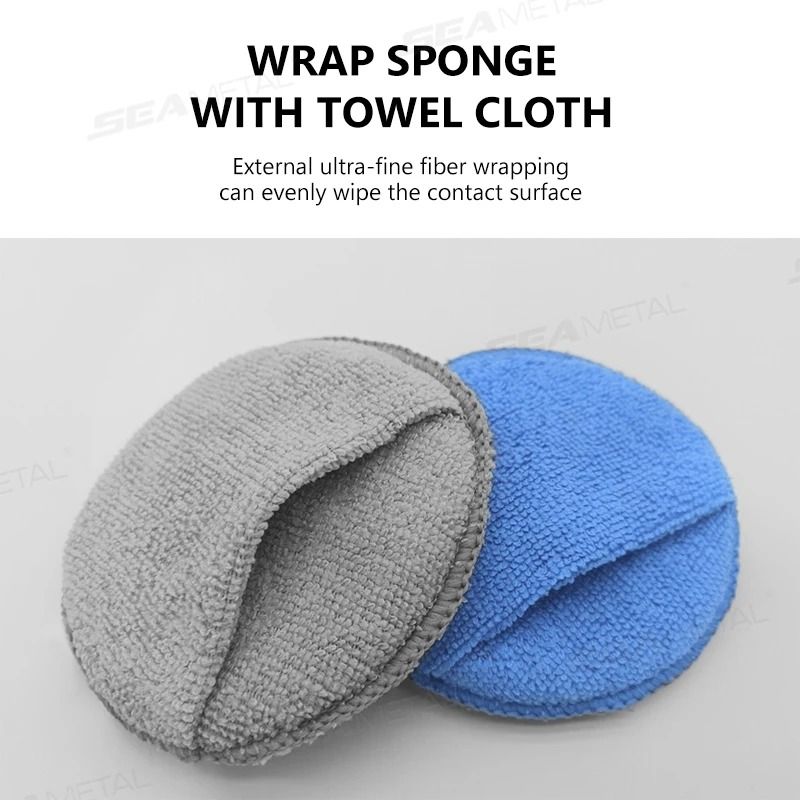 Soft Microfiber Round Pocket Applicator Pads