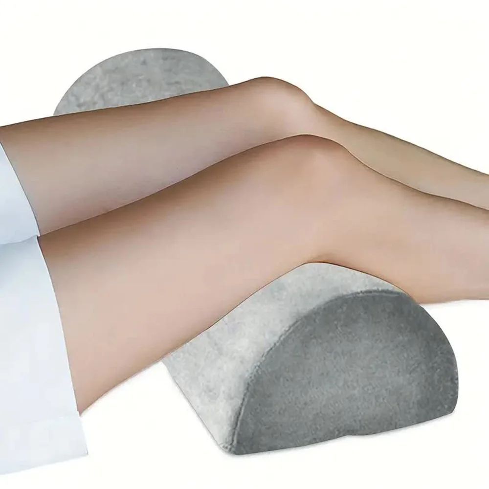Half Moon Memory Foam Bolster Pillow Non-Slip Cushion