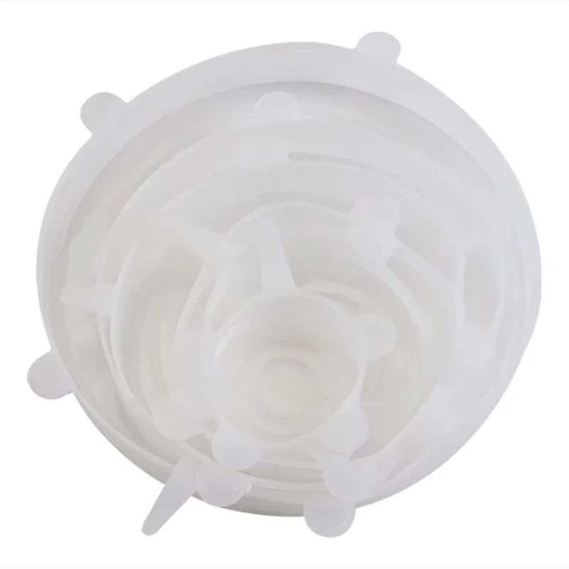 Reusable Silicone Stretch Lids – 6 Piece Airtight Bowl Covers Set