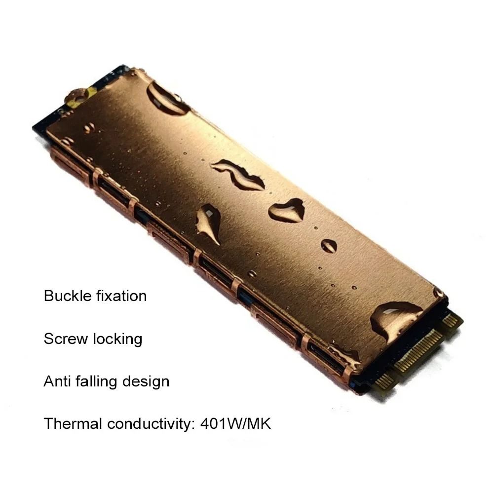 M.2 NVMe Metal SSD Radiator – High-Performance Heat Sink with Thermal Pads – Professional Laptop & Desktop Cooler