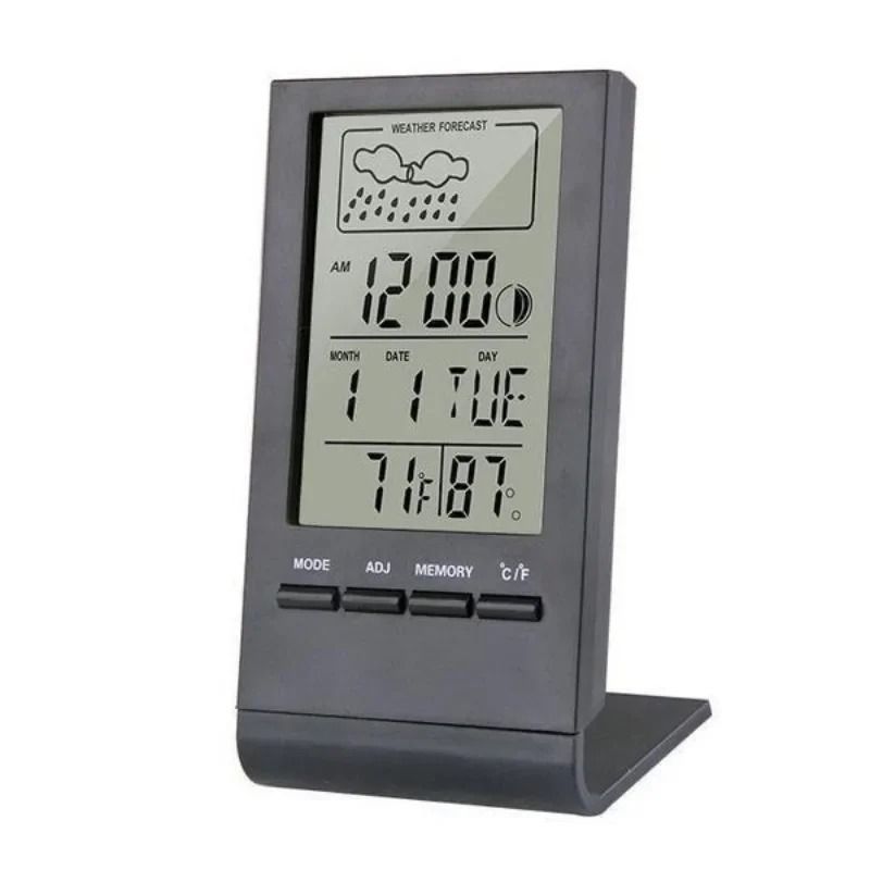 LED Digital Weather Station Clock with Thermometer and Hygrometer