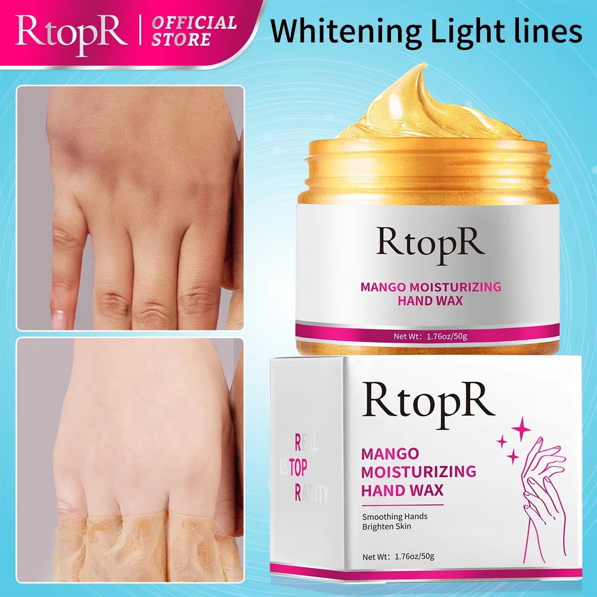 Mango Paraffin Hand Wax Mask for Deep Moisturizing and Exfoliating Care