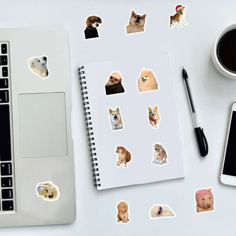PawPop Funny Dog Sticker Pack – Cute Cartoon Graffiti Decals 10/50/100 pcs