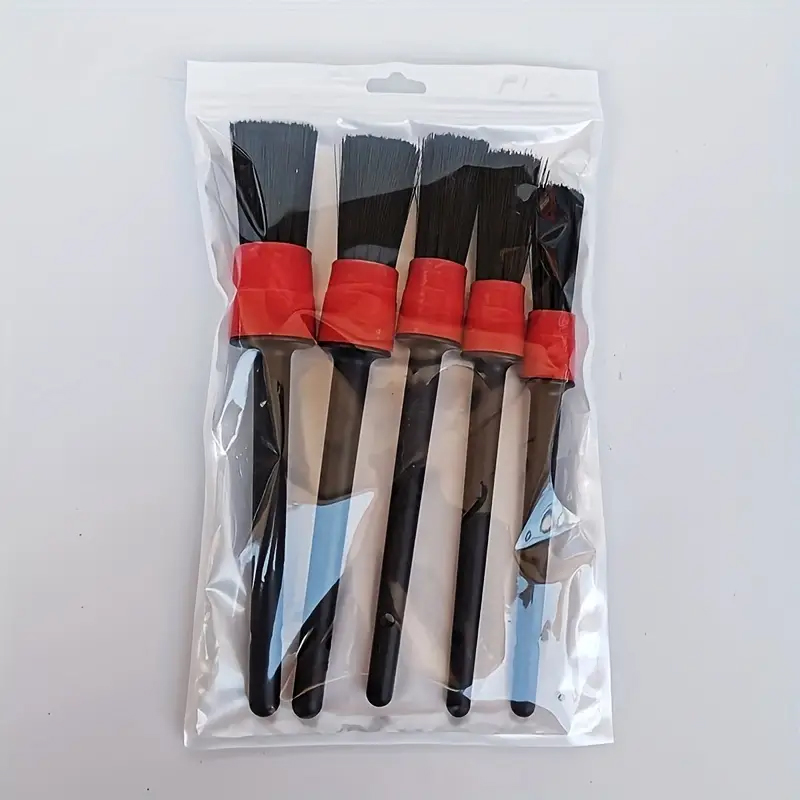 Premium Car Detailing Brush Set for Interior and Exterior Cleaning  Wheel, Dashboard & Air Outlet Brushes