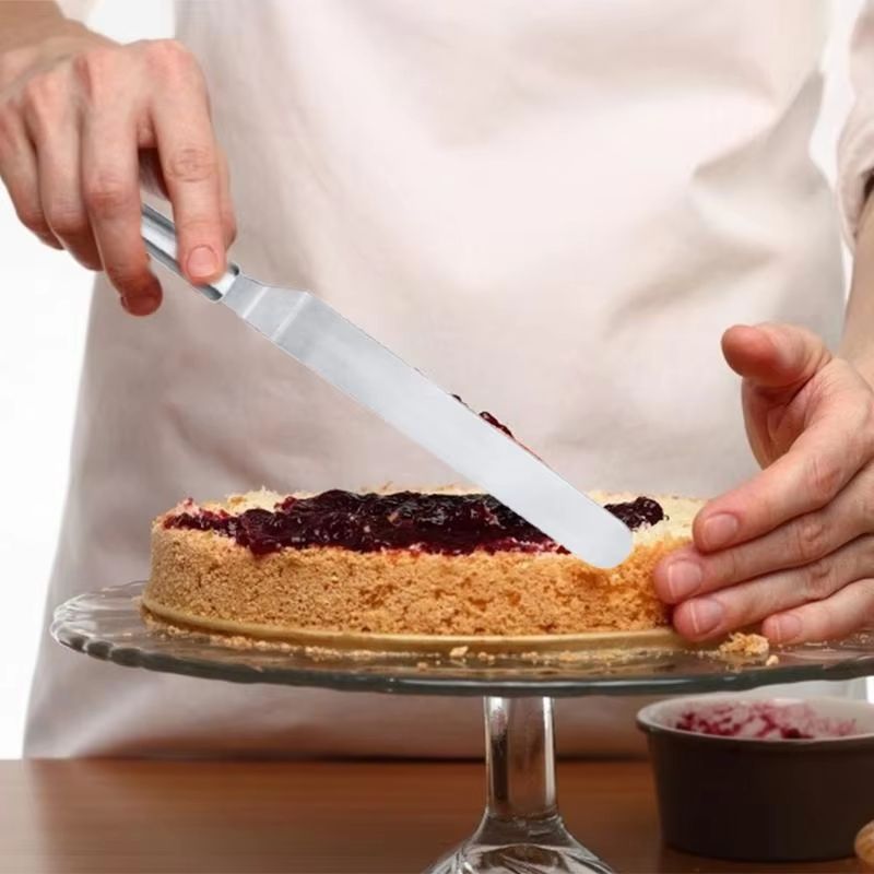 Stainless Steel Cake Icing Spatula – Butter & Frosting Spreader for Pastry Decorating