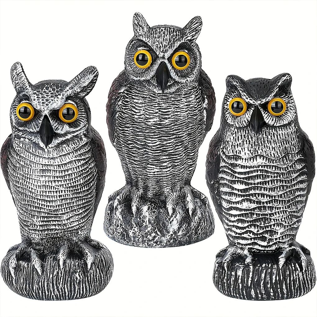 Solar Owl Bird Scare Decoy