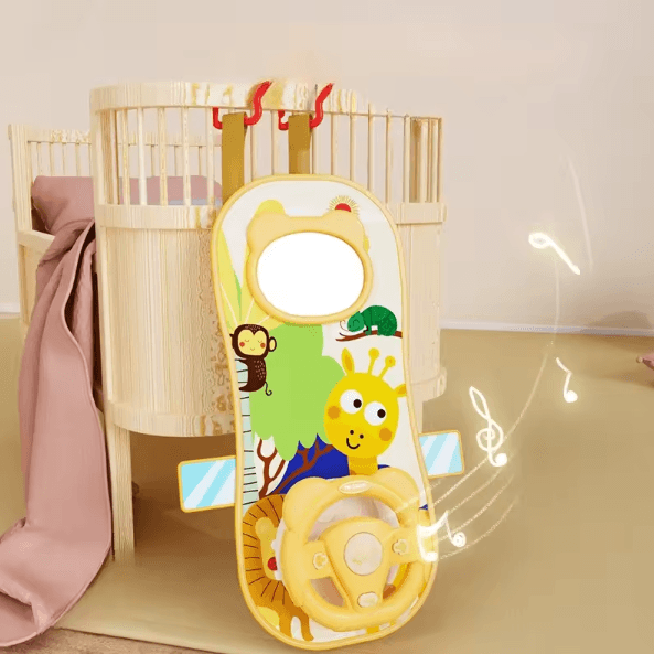 Interactive Baby Steering Wheel Toy with Lights, Sounds & Driving Fun