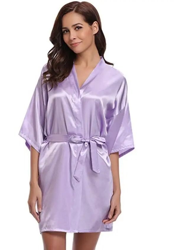 Women's Silk Kimono Bridesmaid Robe