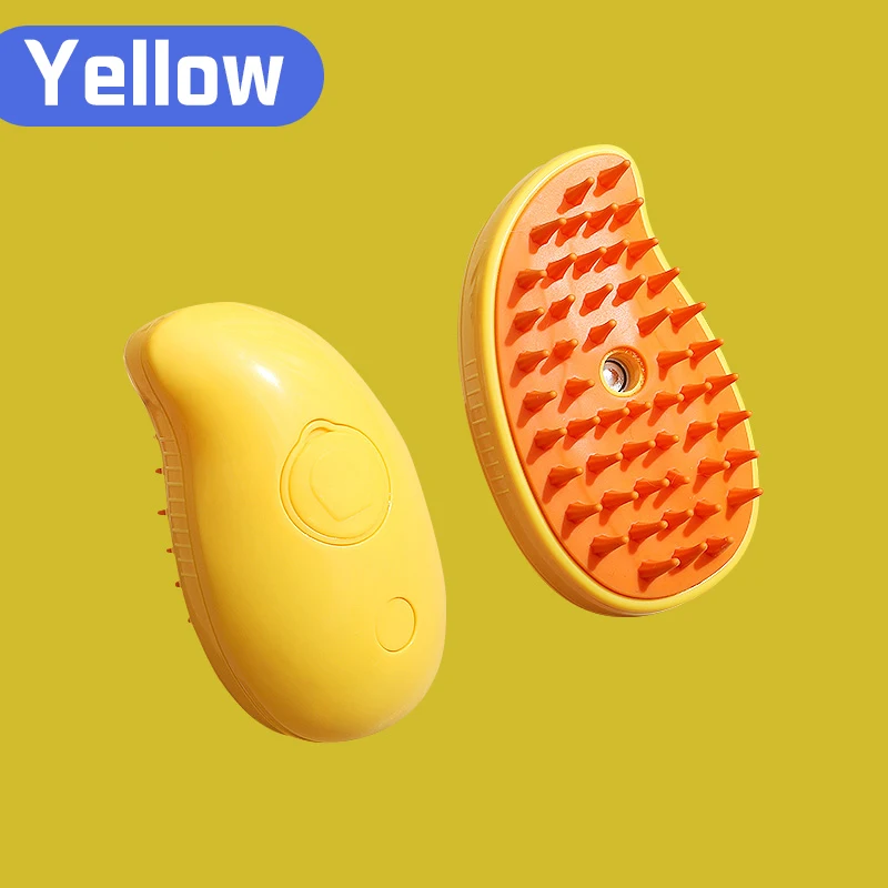 Cat Dog Pet Spray Massage Brush One Button Steam Spray Rotatable Floating Hair Bath and Hair Removal Comb