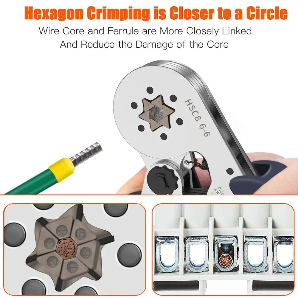 Ferrule Sleeves Terminal Crimping Tool Mini Electrical Pliers Wire Connection Repair Clamp