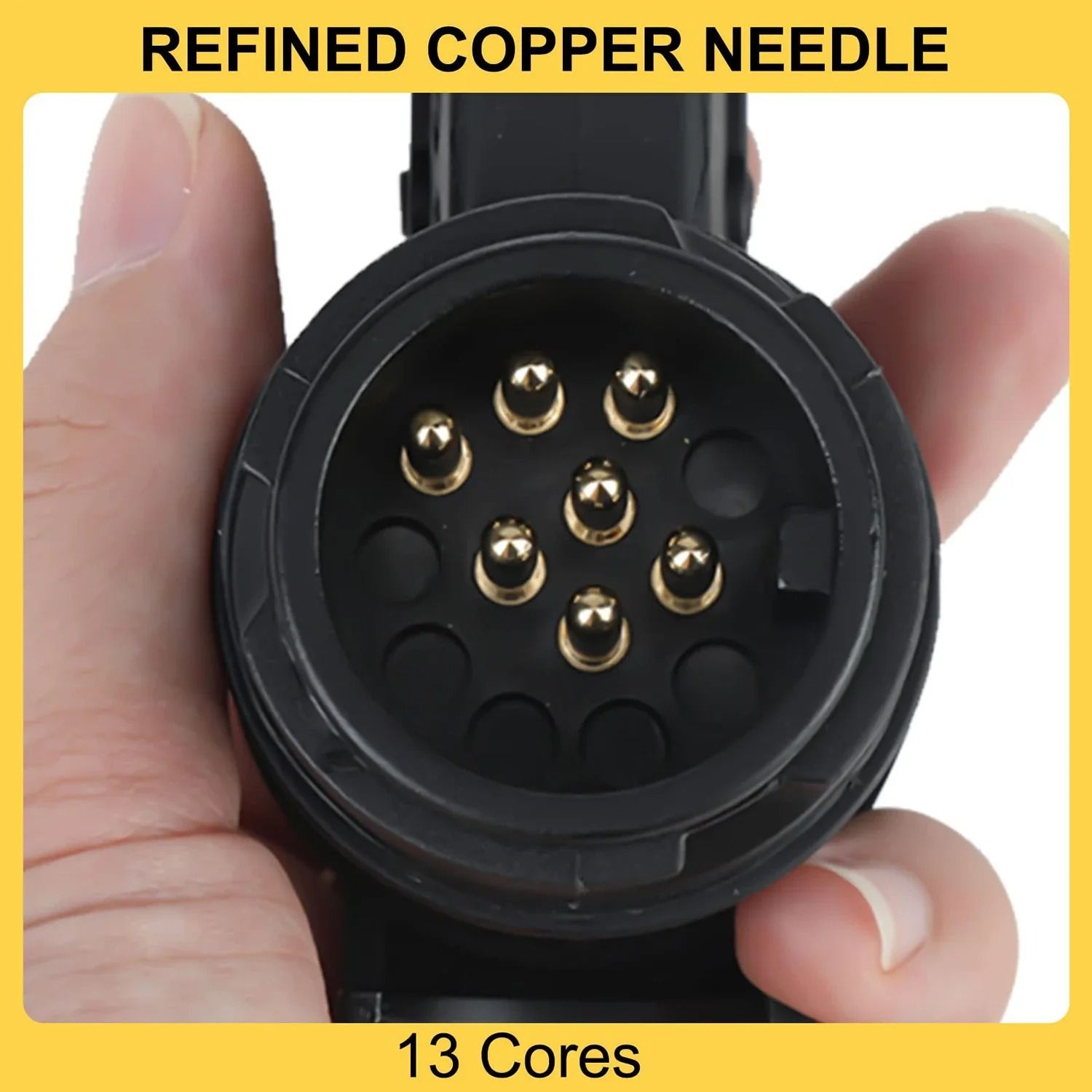 Trailer Adapter Plug to Convert 13 Pin Vehicle Socket to 7 Pin Trailer Connection