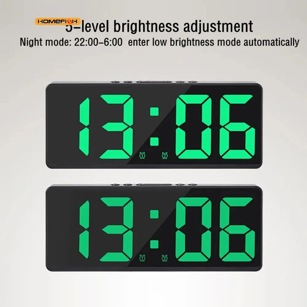 LED Large Number Digital Alarm Clock
