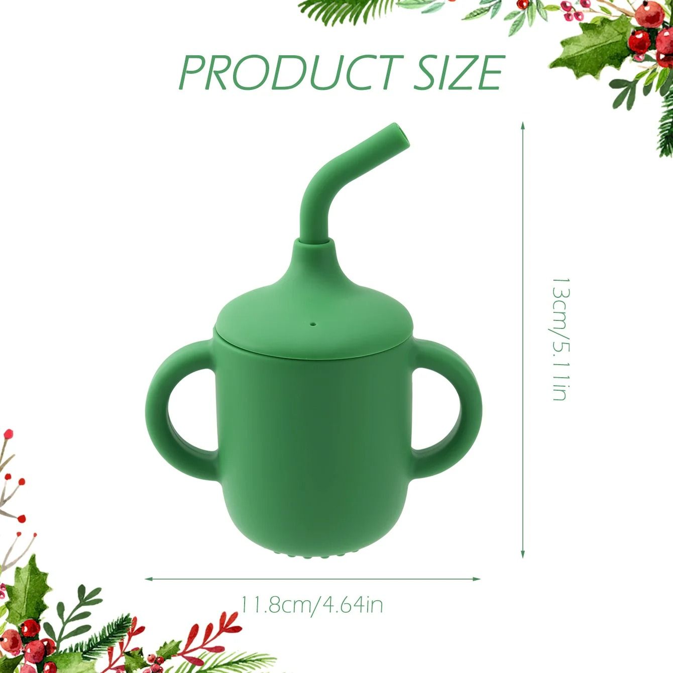 Dual-Grip Silicone Infant Training Cup