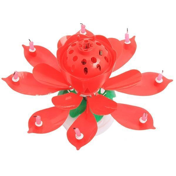 Blooming Musical Flower Birthday Candle - Magic Lotus Candle