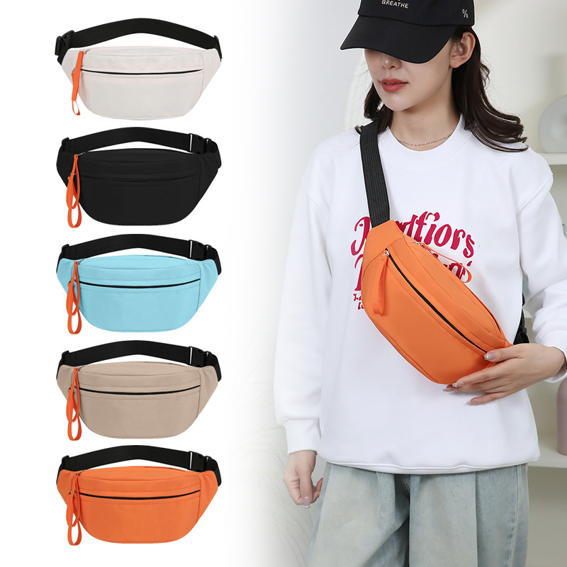 Fashion Womens Chest Bag Large Capacity Trendy One Shoulder Crossbody Ideal for Outdoor Sports & Students