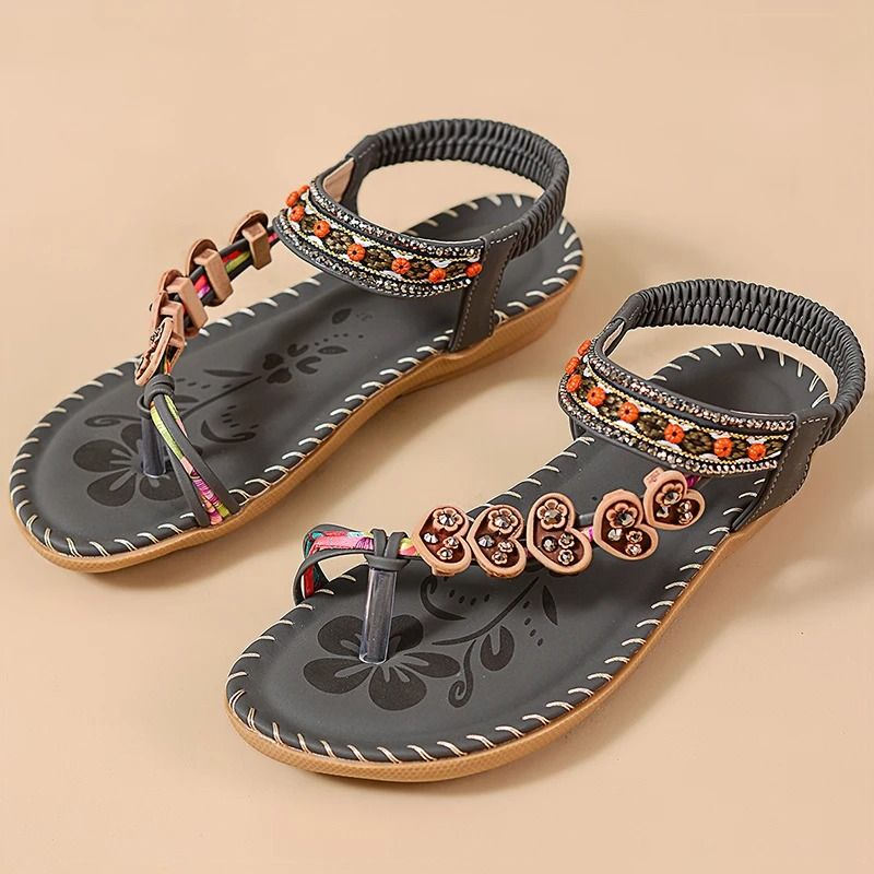 Women Soft Bottom Low Heel Flat Sandals Casual Summer Beach Footwear