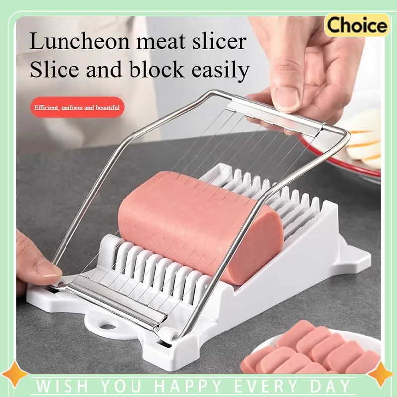 Multi Use Luncheon Meat Slicer and Egg Slicer for Cheese Fruit and Soft Foods