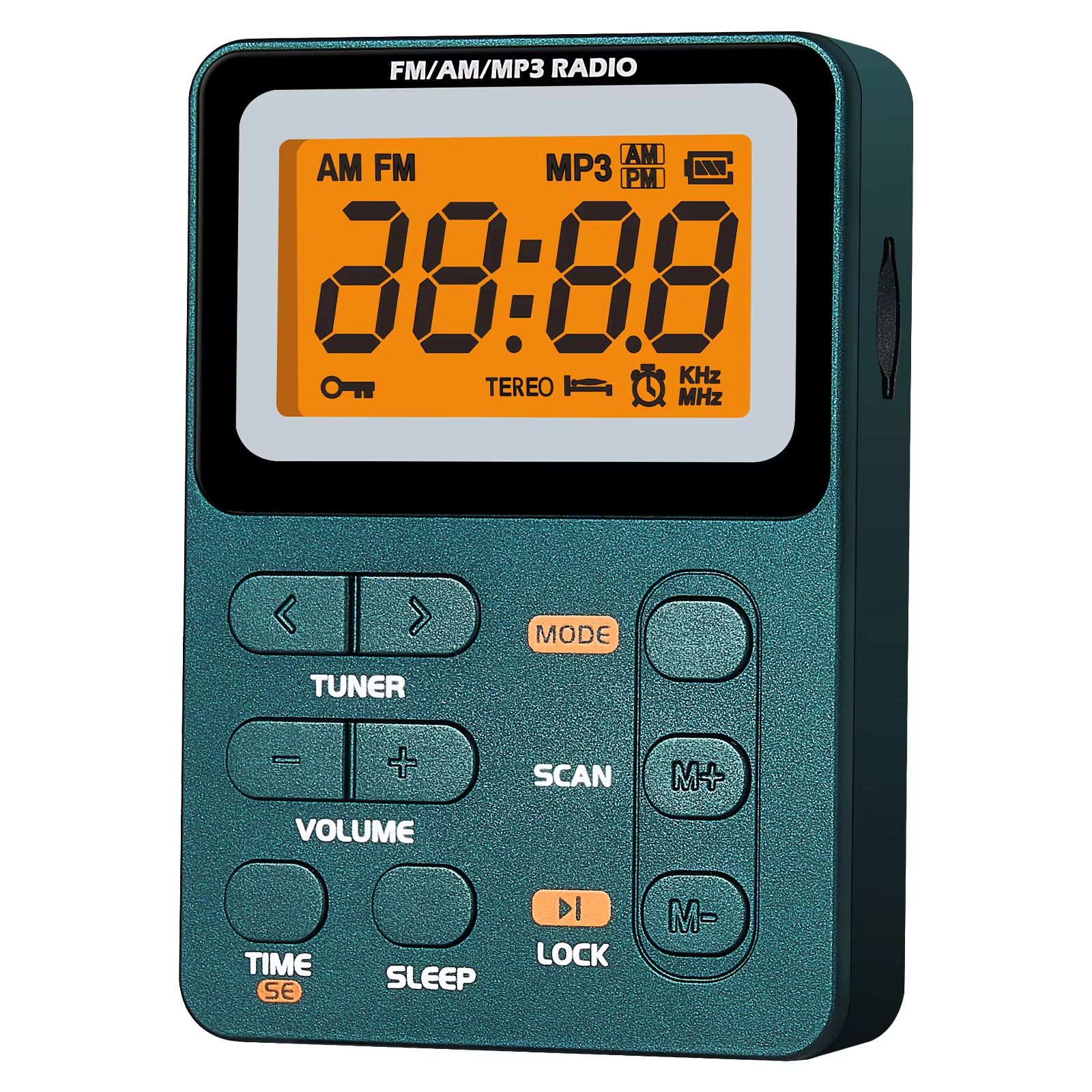 SoundMate Compact FM/AM Radio with MP3 & Headphone Jack