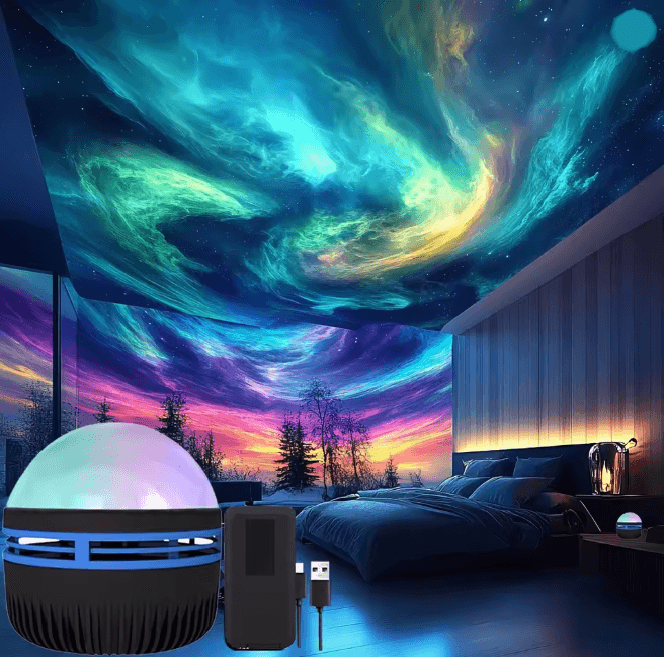 Northern Lights Aurora Projection Lamp