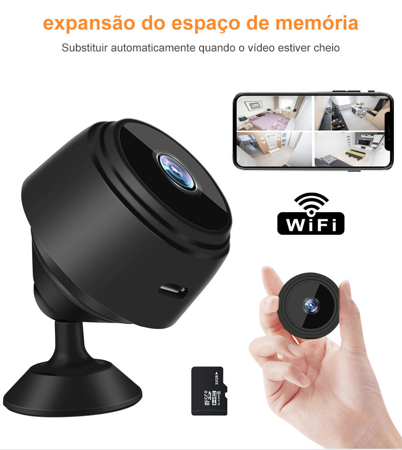 Mini Camera WiFi Wireless Monitoring, Remote Video Surveillance, Smart Home Security Protection Camcorders