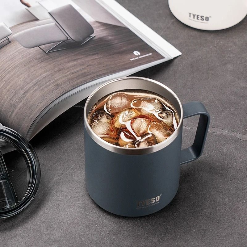 Stainless Steel Insulated Coffee Mug with Handle