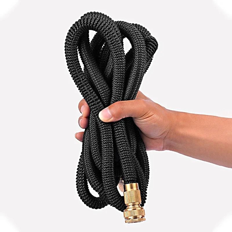Expandable Garden Water Hose Reel with High Pressure Flexible Watering Pipe