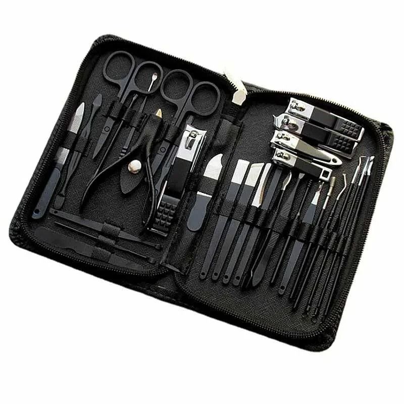 Professional 30 Piece Manicure and Pedicure Set with Stainless Steel Tools