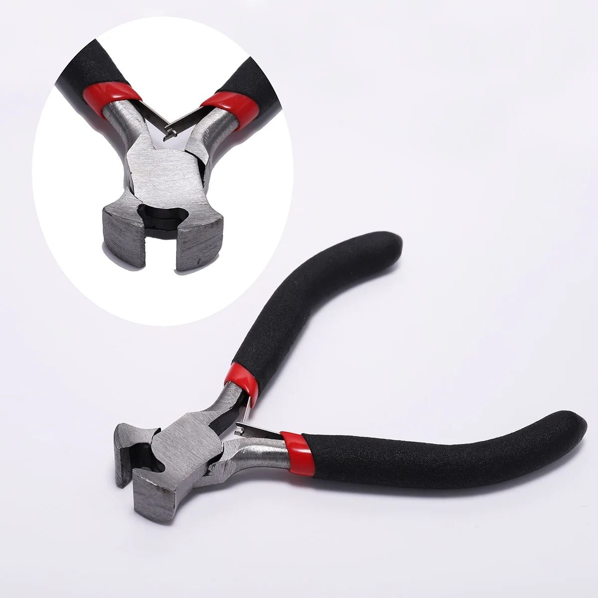 Carbon Hardened Steel Round Nose End Cutting Jewelry Making Pliers Tool
