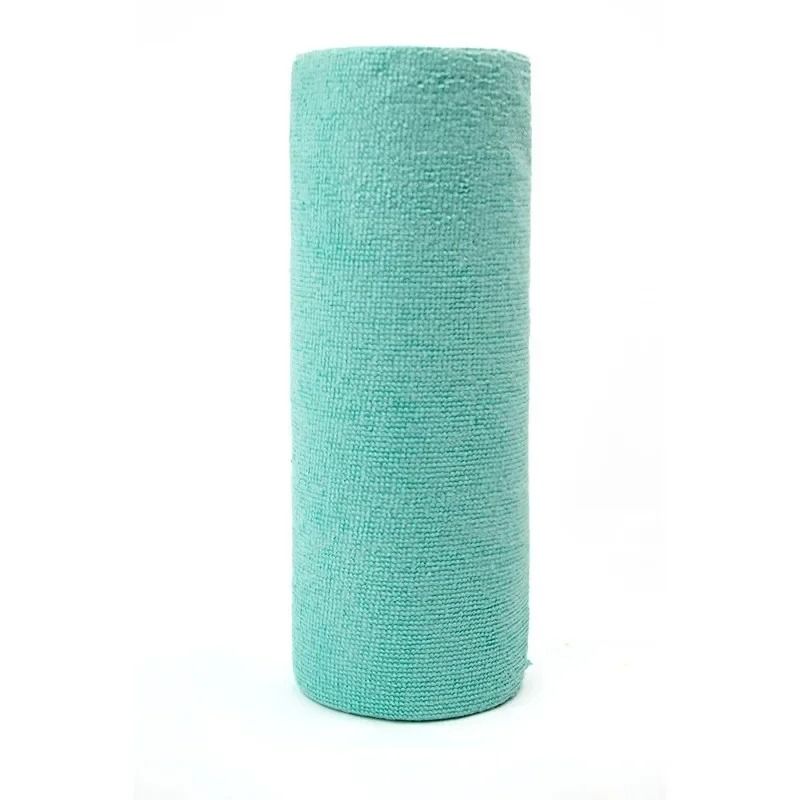Reusable Microfiber Cleaning Wipe Roll Washable Paper Towel Replacement 20 Sheets
