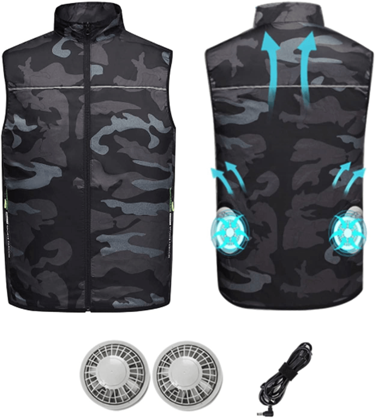 Summer Cooling Fan Vest – Lightweight Wearable Air Conditioner for Outdoor Comfort