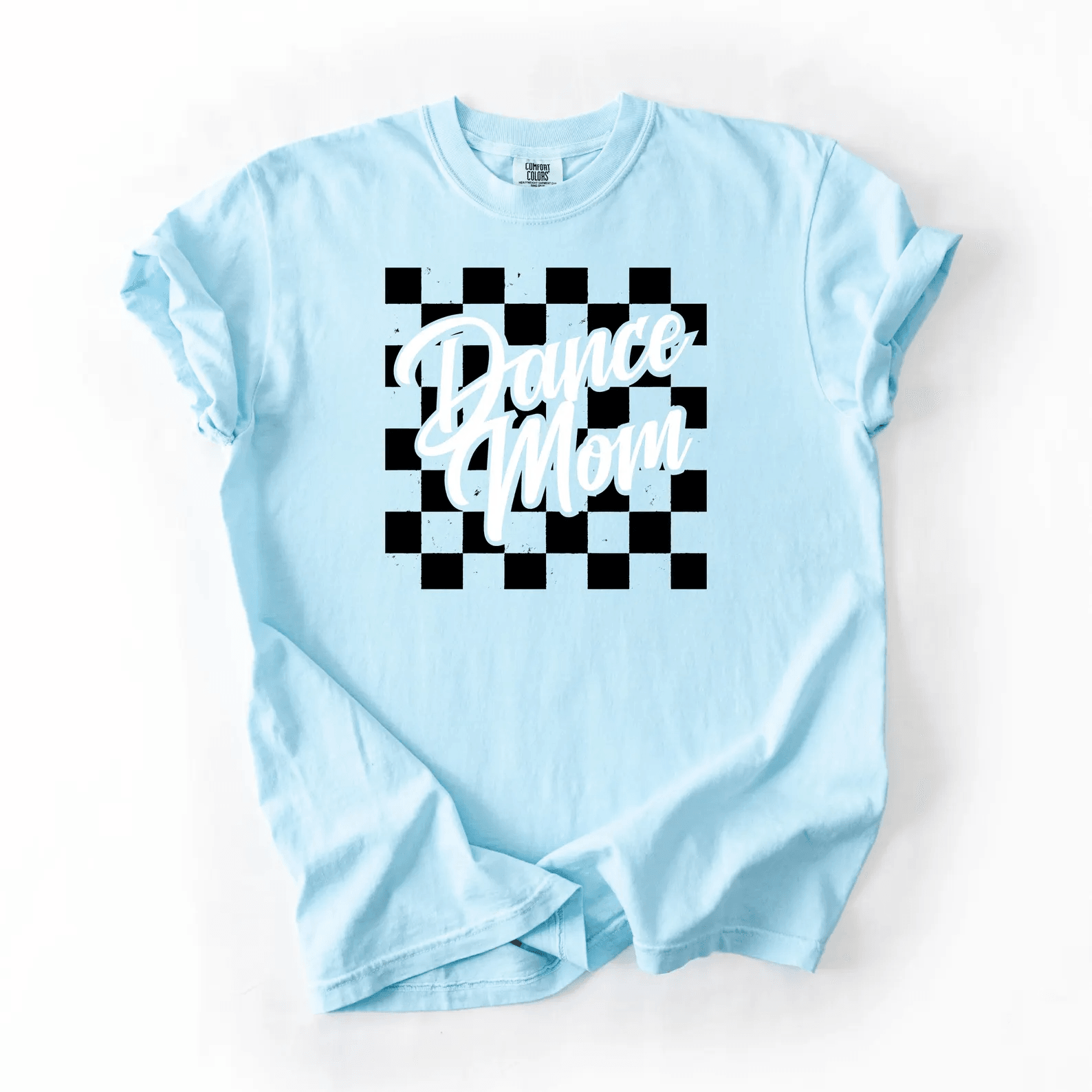 Checkered Dance Mom Shirt Trendy Graphic Tee Dance Competition Mom Gift