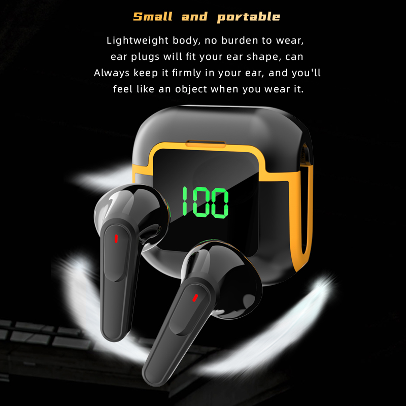 TWS Wireless Bluetooth 5.3 Earbuds with Mic, Touch Control, HD Stereo Sound, Noise Cancelling Headphones