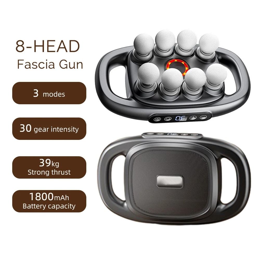42 Heads Fascia Gun High Frequency Vibration Body Massage Gun Back and Waist Massager Neck Shoulder Massager Muscle