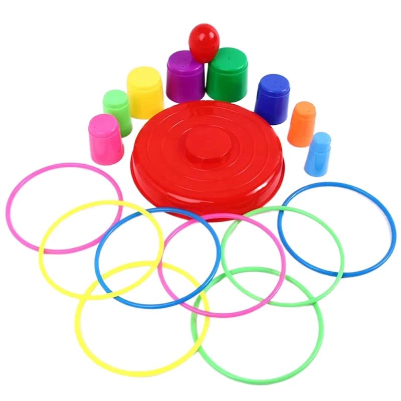 Kids Throw Circle Game Ferrule Stacked Toy Set