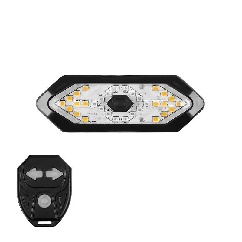 Bicycle Turn Signal Light Wireless Remote Rechargeable Tail Light