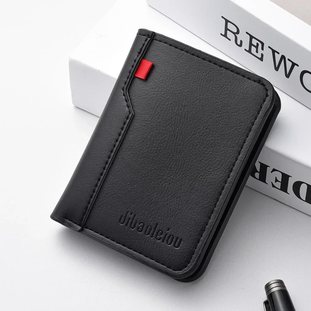 Ultra Thin PU Leather Credit Card Wallet for Men
