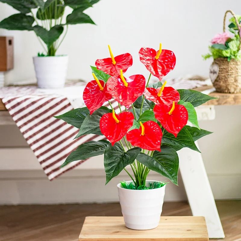 Botanical Artificial Monstera & Palm Fronds – High-Definition Big Herb Greenery for Modern Gardens & Luxury Home Decor