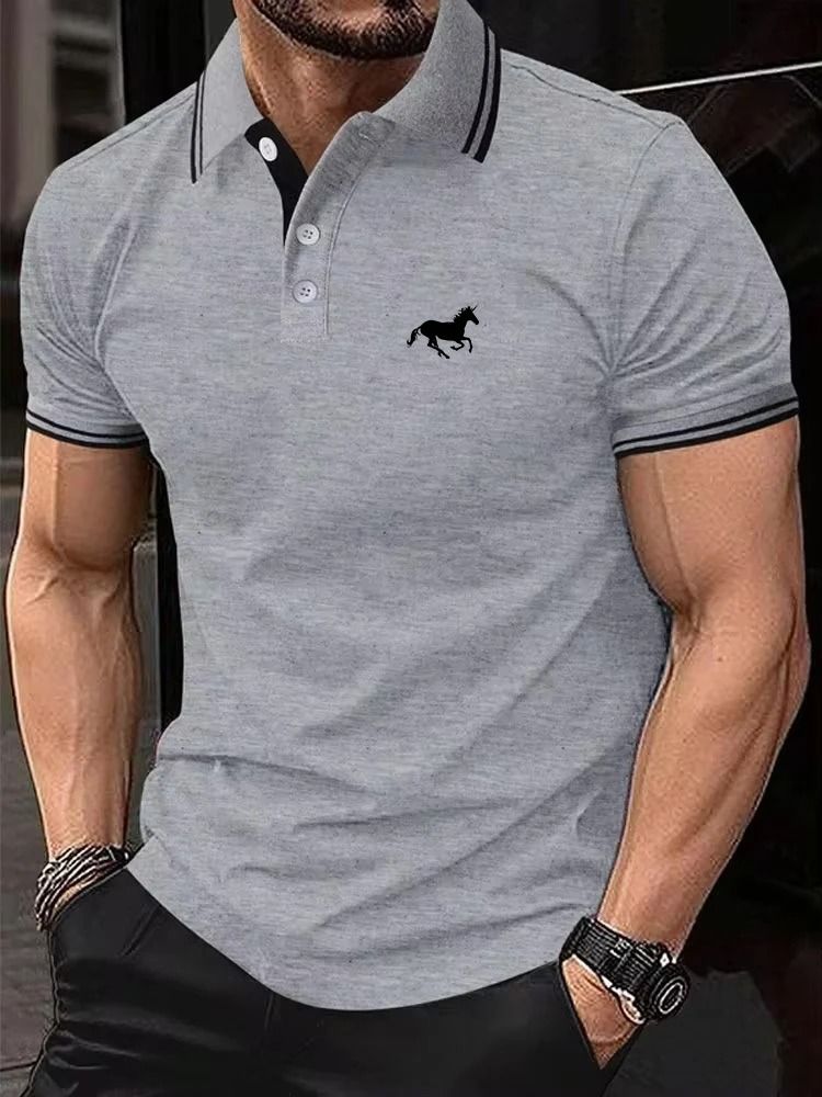 Classic Short Sleeve Polo Shirt for Men