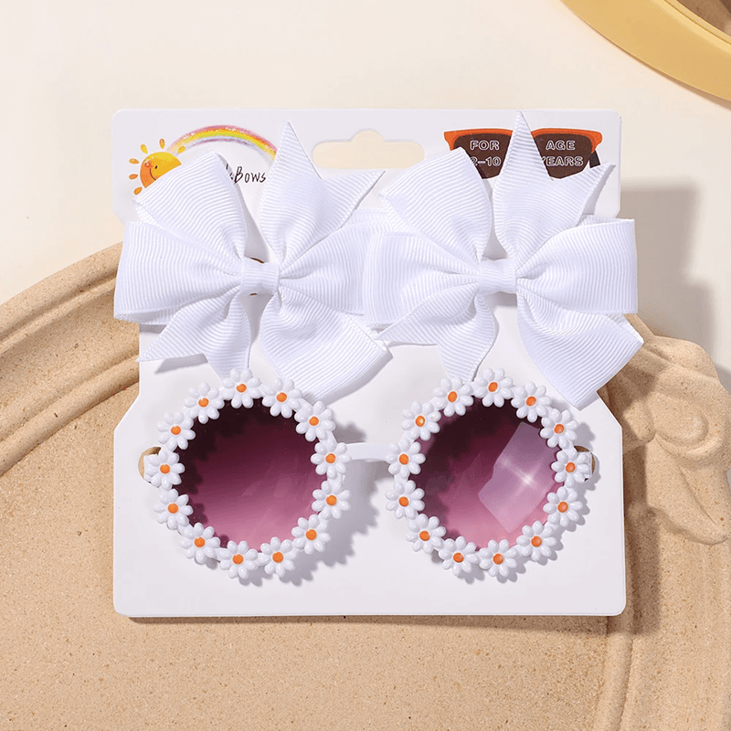SunBlossom Kids Hair and Sunglasses Set