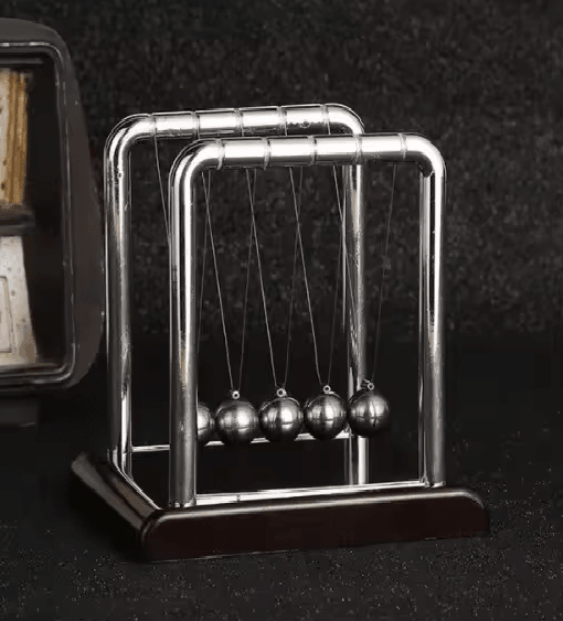 Executive Balance Steel Ball Newton Pendulum Desk Toy – Interactive Desktop Science & Stress Relief