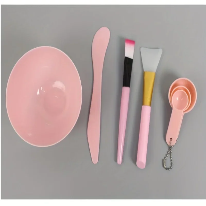 Facial Mask Bowl Stick, Silicone Spatula, Soft Face Brushes Spoons Set