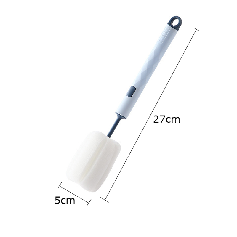 360 Degree Rotation Silicone Bottle Brush Set, Food Grade Baby Bottle, Pacifier & Nipple Cleaning Brushes with Soft Head