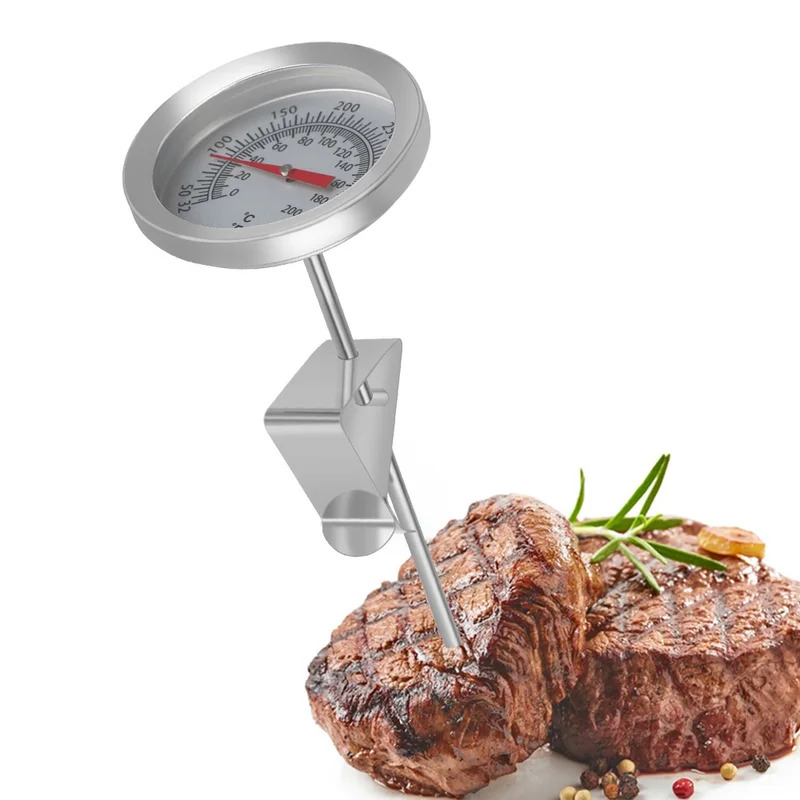 Stainless Steel Cooking Thermometer - Accurate Probe for Milk, Coffee, Food & Meat