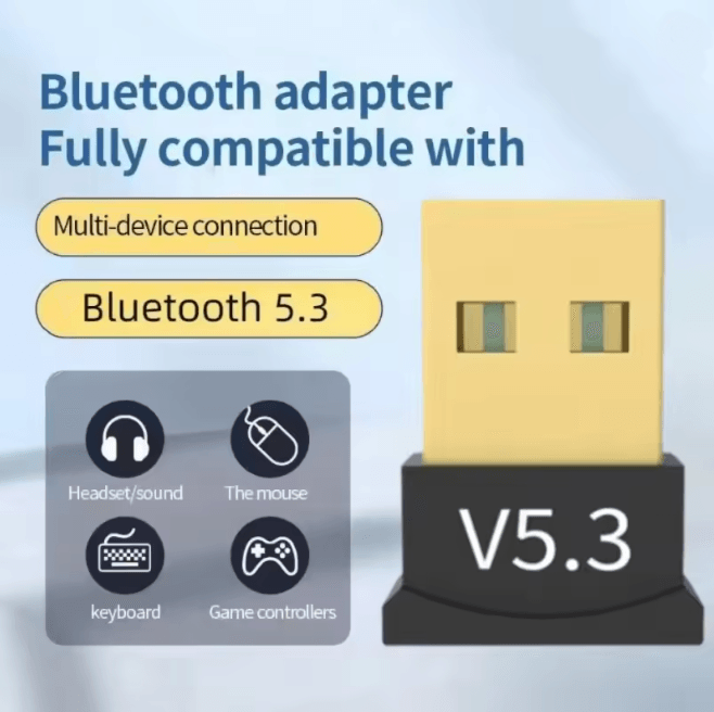 USB Bluetooth Adapter 5.3 Wireless Audio Receiver for PC