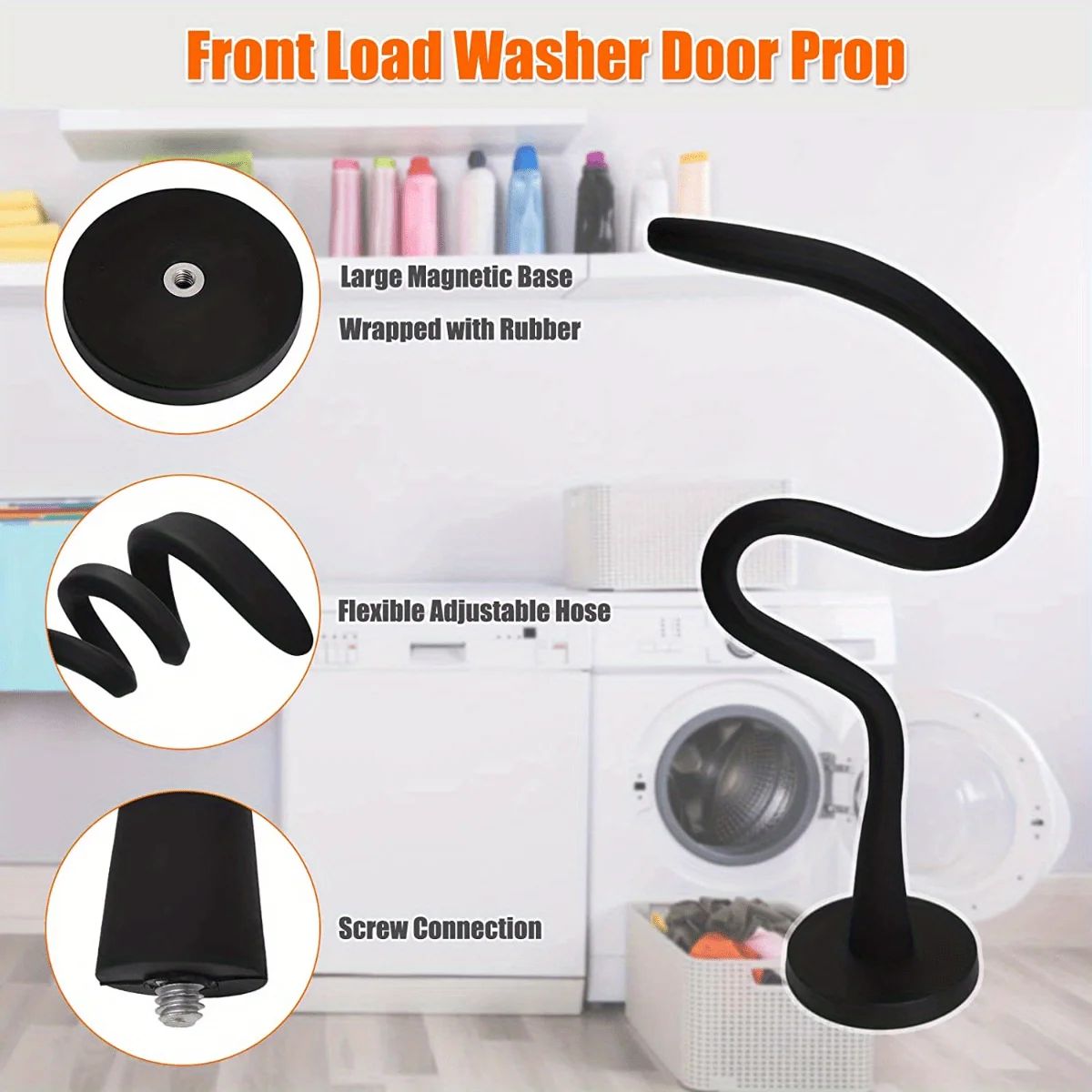 Magnetic Washing Machine Door Support