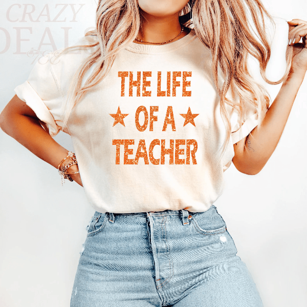 Comfort Colors Teacher Life Shirt Funny Back to School Teacher Appreciation Tee