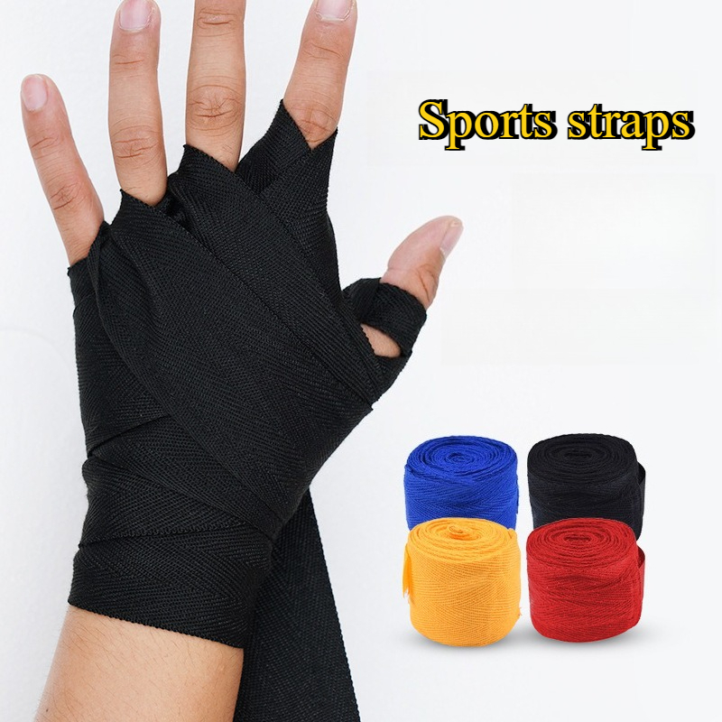Hand Wrapping Boxing Strap, Wrist Guards, Pure Cotton Material, Training, Sports Fitness