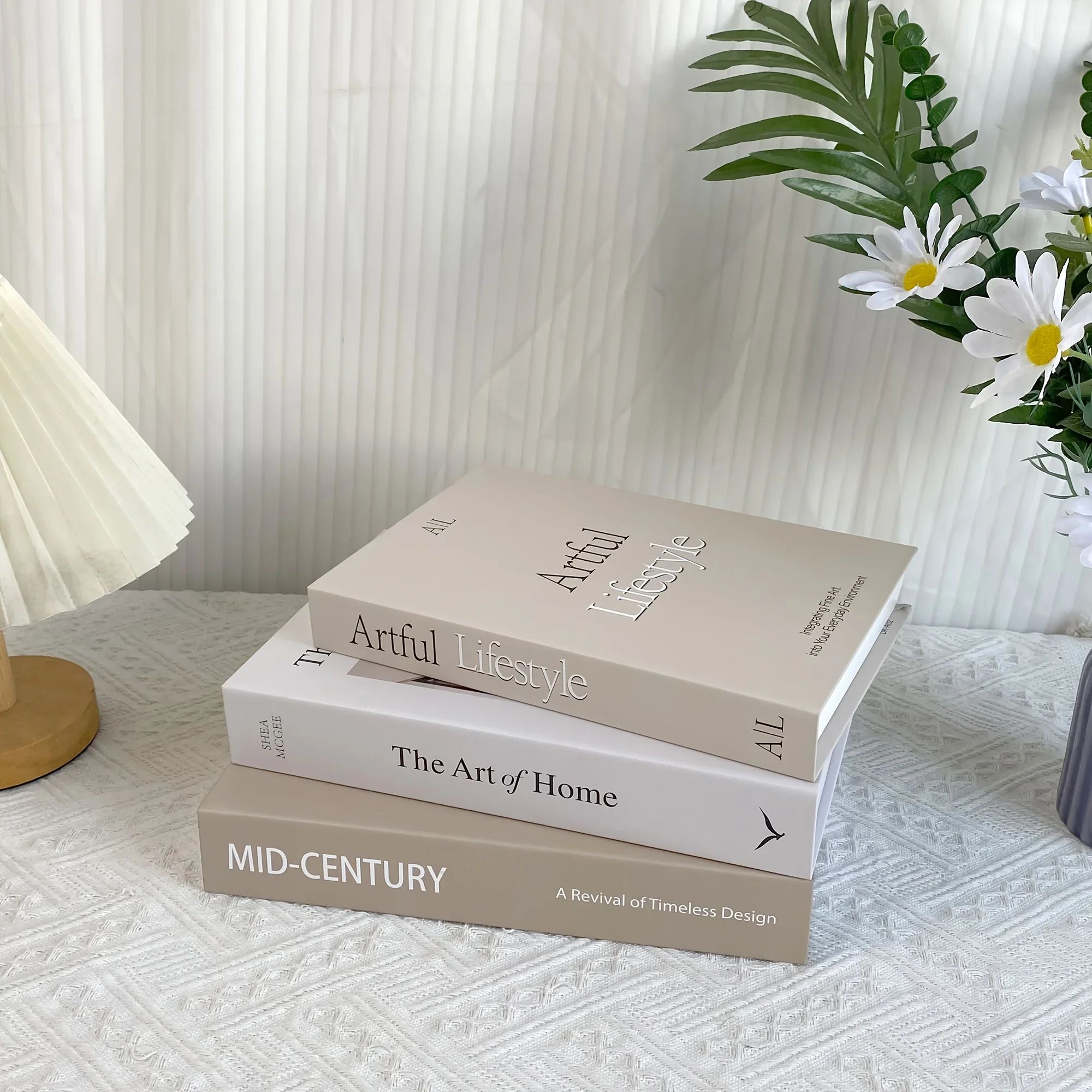 Minimalist Decorative Fake Books Set